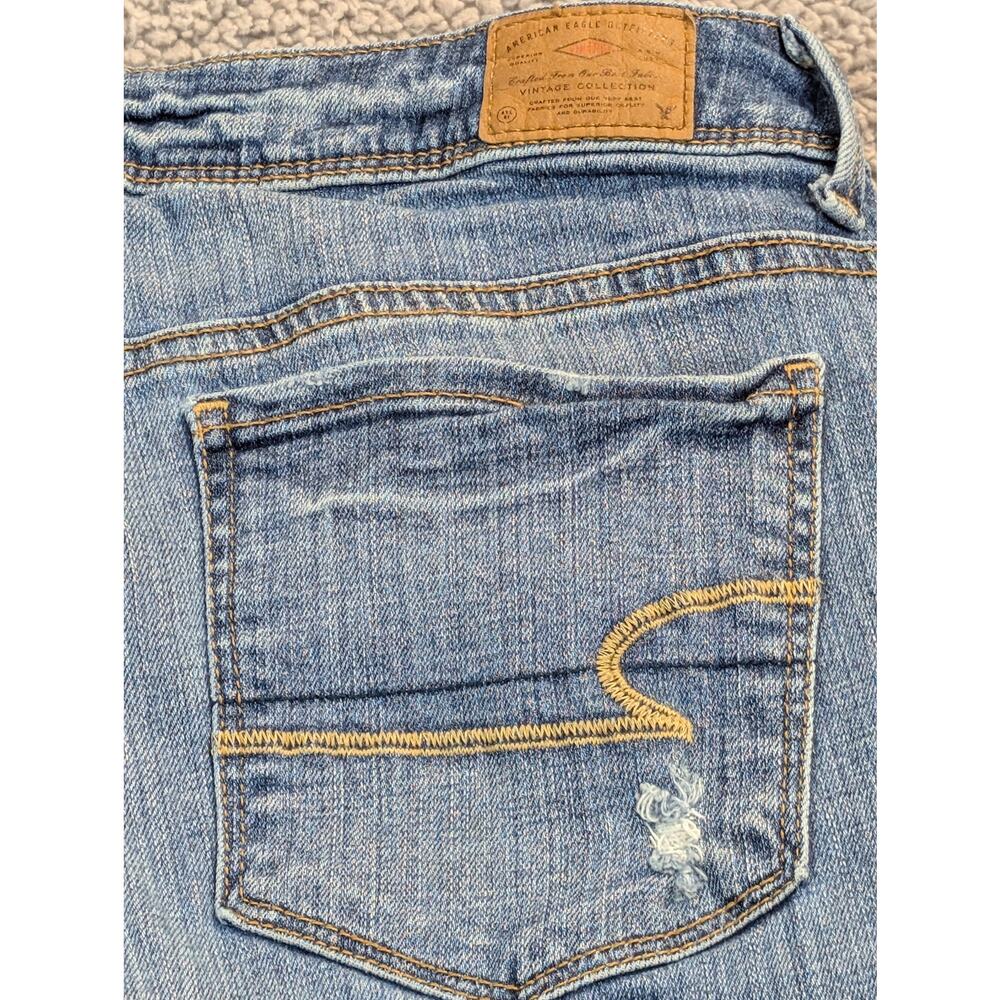 American Eagle Outfitters Jeans Women's Size 10R Blue Super Skinny (0536)